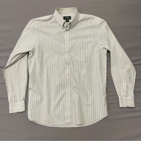 Eddie Bauer men's dress shirt, long sleeve, Size Large Tall,striped, Relaxed Fit - Picture 1 of 6